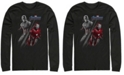 Fifth Sun Marvel Men's Avengers Endgame Iron Man Captain America Split, Long Sleeve T-shirt